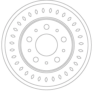 Disque de frein TRW DF6925S