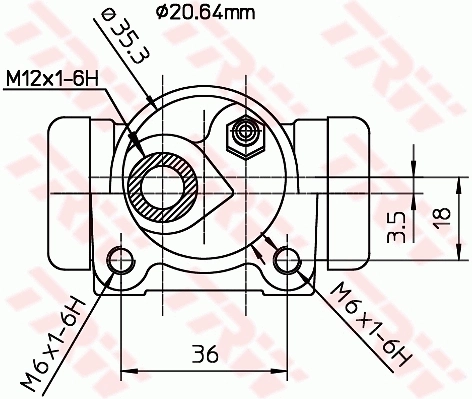 Cylindre de roue TRW BWF166