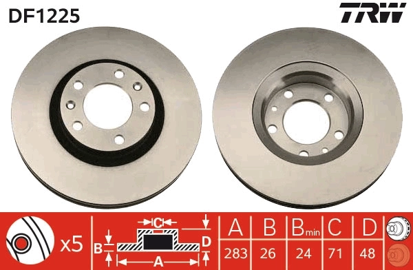 Disque de frein TRW Automotive