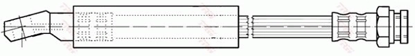 Flexible de frein TRW PHD245