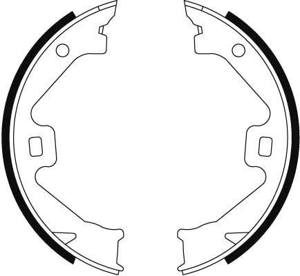 Jeu de mâchoires de frein, frein de stationnement TRW GS8469