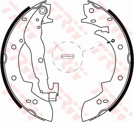 Jeu de mâchoires de frein TRW GS6237