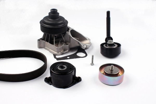 Water Pump + V-Ribbed Belt Kit
