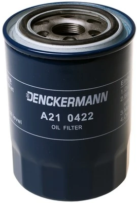 DENCKERMANN A210422 — Фільтр оливний KIA SORENTO 2.5 CRDI 06-, HYUNDAI H1 2.5 CRDI 03-09 (вир-во DENCKERMANN)
