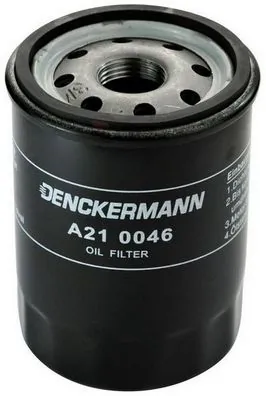 DENCKERMANN A210046 — Фільтр оливний двигуна NISSAN PRIMERA I -96, MICRA II, III 92-10 (вир-во DENCKERMANN)