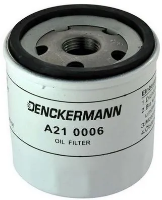 DENCKERMANN A210006 — Фільтр оливний двигуна FORD ESCORT 83-99, FIESTA 83-99 (вир-во DENCKERMANN)