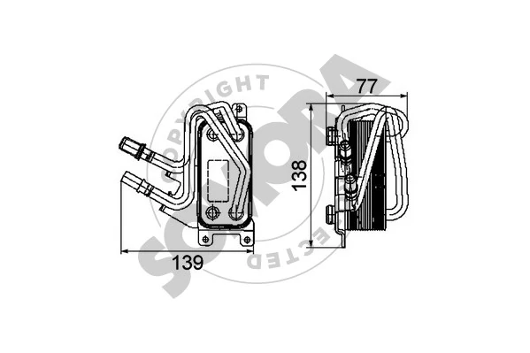 Oil Cooler, automatic transmission