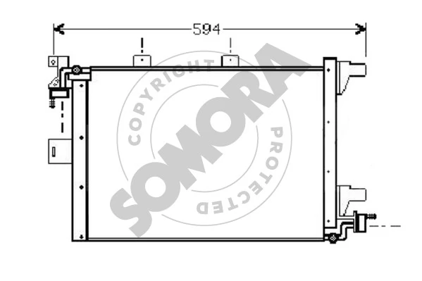 Condenseur, climatisation SOMORA 224160