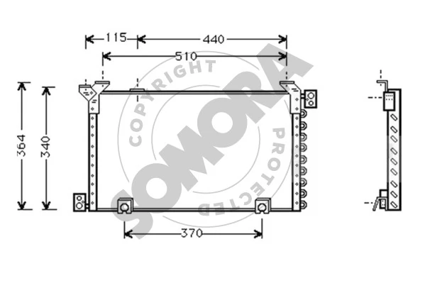 Condenser, air conditioning