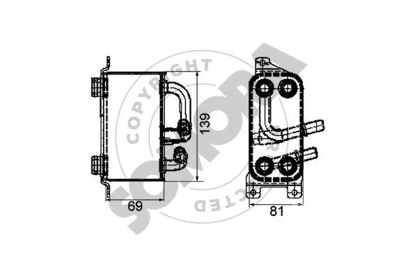 Oil Cooler, automatic transmission
