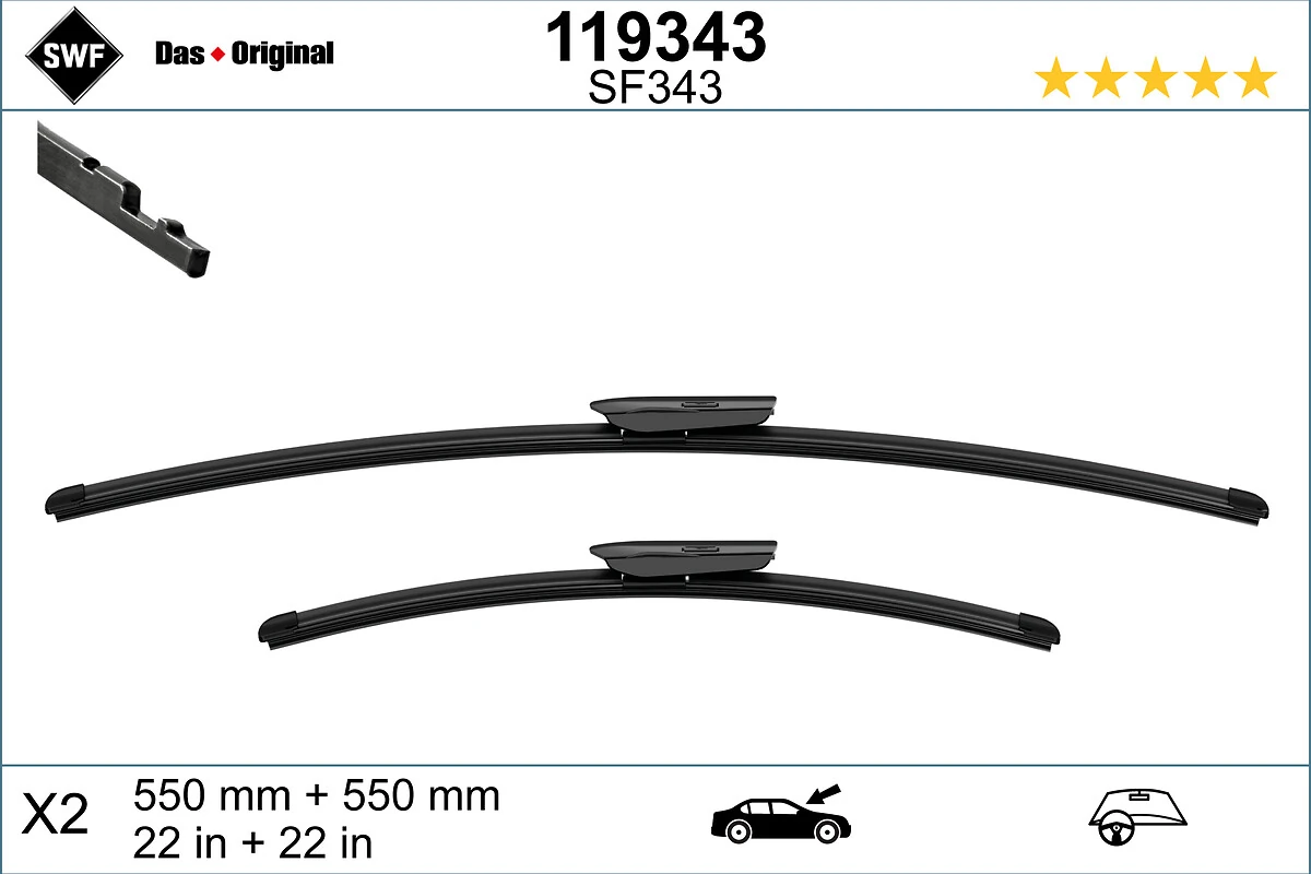Balai d'essuie-glace SWF 119343