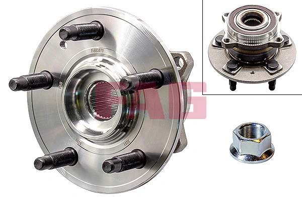 Kit de roulements de roue Schaeffler FAG 713 6980 10