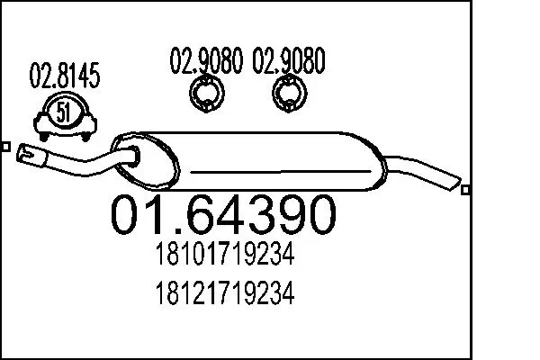 Rear Muffler
