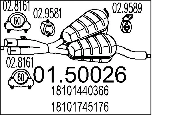Centre Muffler