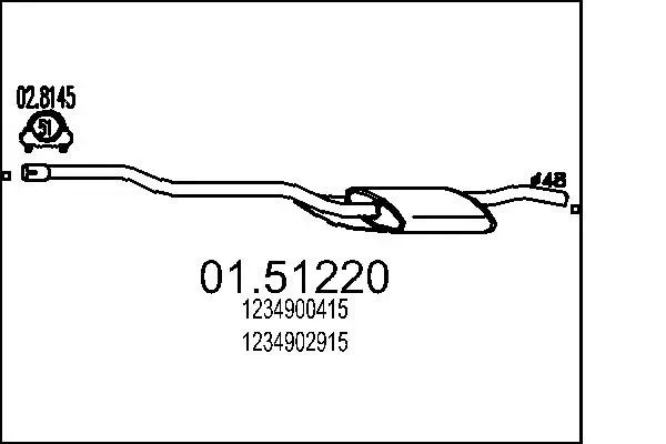 Centre Muffler