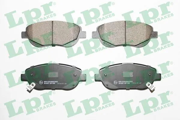 Kit de plaquettes de frein, frein à disque LPR 05P1566