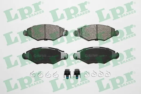 Kit de plaquettes de frein, frein à disque PEUGEOT 206 /206+