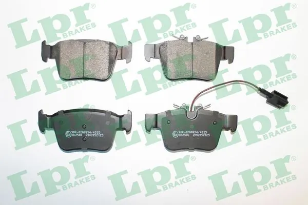 Kit de plaquettes de frein, frein à disque LPR 05P2125