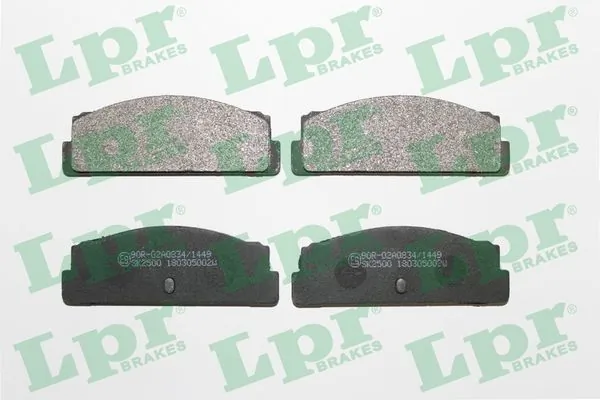 Kit de plaquettes de frein, frein à disque LPR 05P002