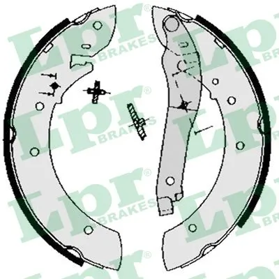 Jeu de mâchoires de frein LPR 02840