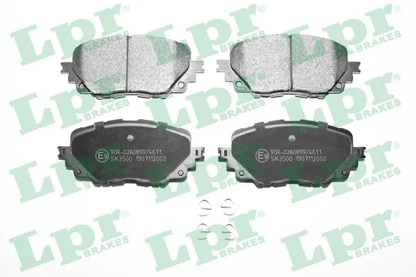 Kit de plaquettes de frein, frein à disque LPR 05P2002