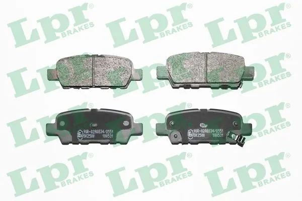 Kit de plaquettes de frein, frein à disque LPR 05P1862