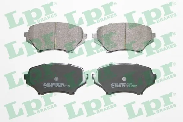 Kit de plaquettes de frein, frein à disque LPR 05P1378