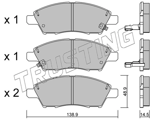 Brake Pad Set, disc brake