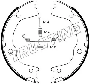 Brake Shoe Set, parking brake