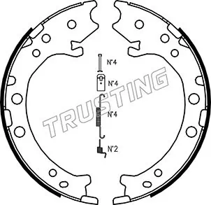 Brake Shoe Set, parking brake