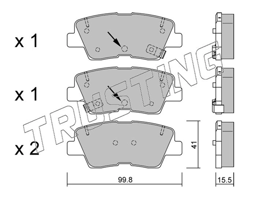 Brake Pad Set, disc brake