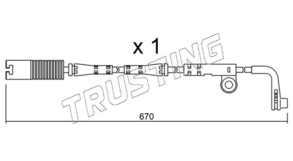 Warning Contact, brake pad wear