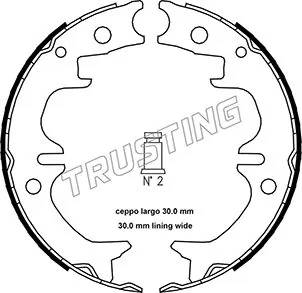 Brake Shoe Set, parking brake