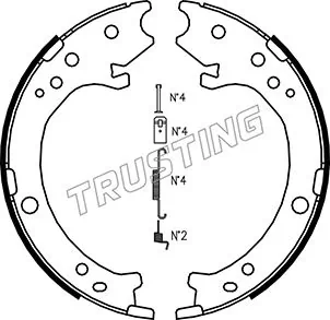 Brake Shoe Set, parking brake