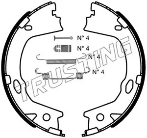 Brake Shoe Set, parking brake