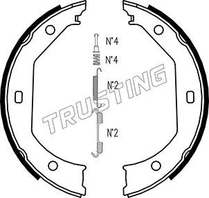 Brake Shoe Set, parking brake