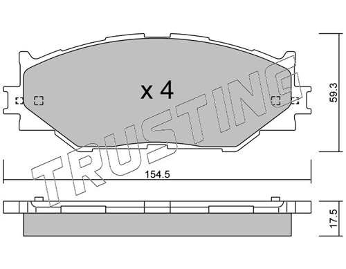 Brake Pad Set, disc brake