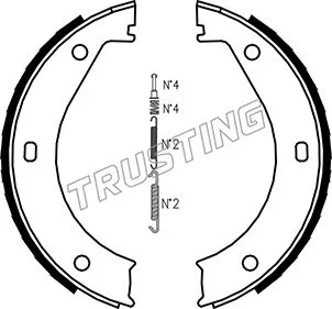 Brake Shoe Set, parking brake