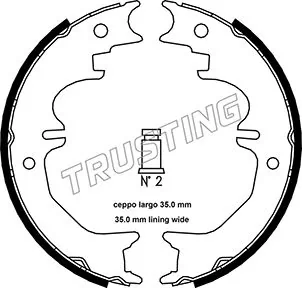 Brake Shoe Set, parking brake