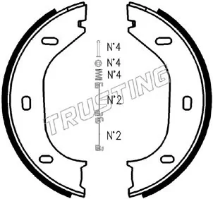 Brake Shoe Set, parking brake