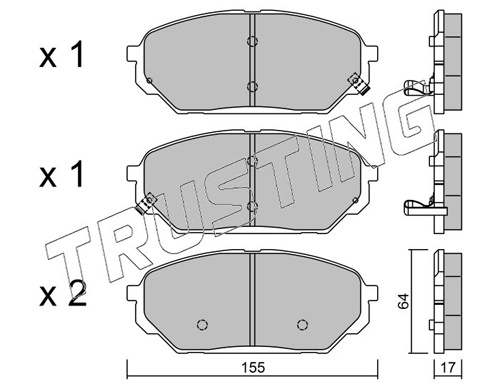 Brake Pad Set, disc brake