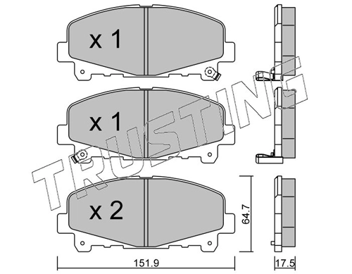 Brake Pad Set, disc brake