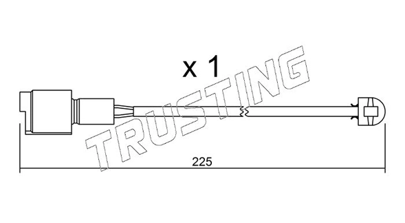 Warning Contact, brake pad wear