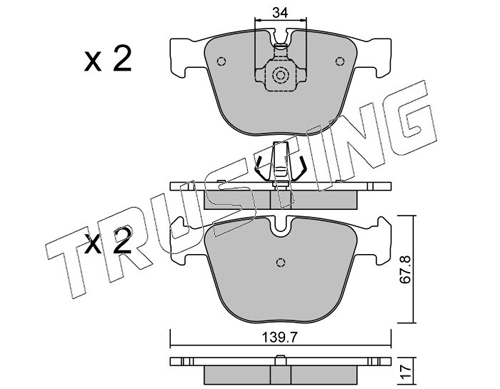 Brake Pad Set, disc brake