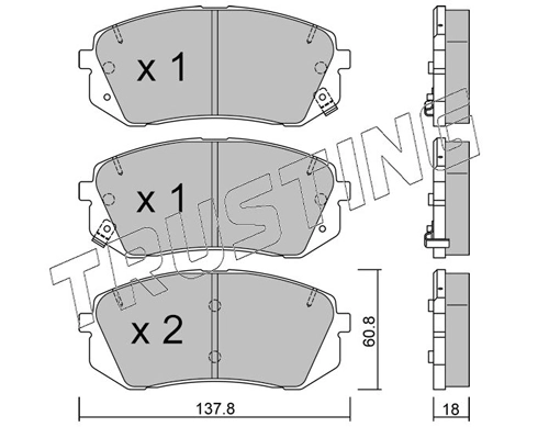 Brake Pad Set, disc brake