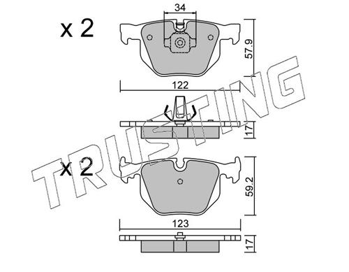 Brake Pad Set, disc brake