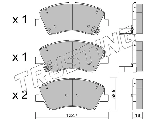 Brake Pad Set, disc brake
