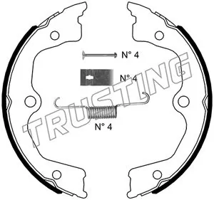 Brake Shoe Set, parking brake