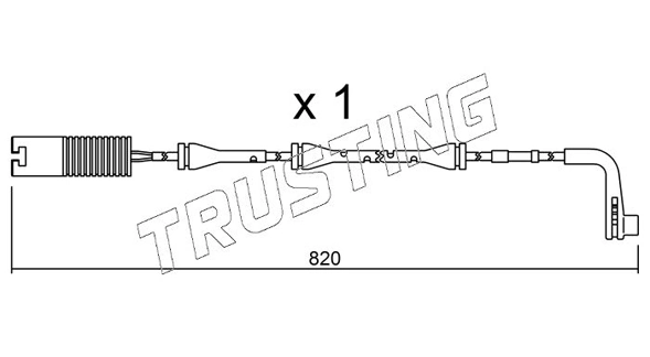 Warning Contact, brake pad wear
