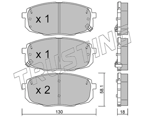 Brake Pad Set, disc brake